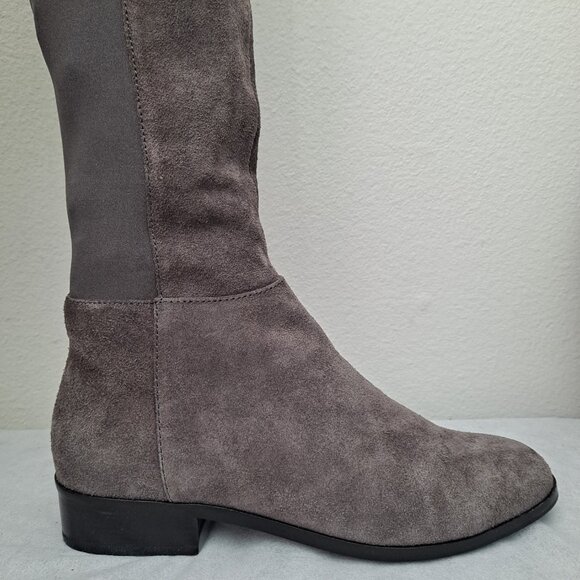 Michael Kors Bromley suede elastic flat riding boots - Picture 9 of 16